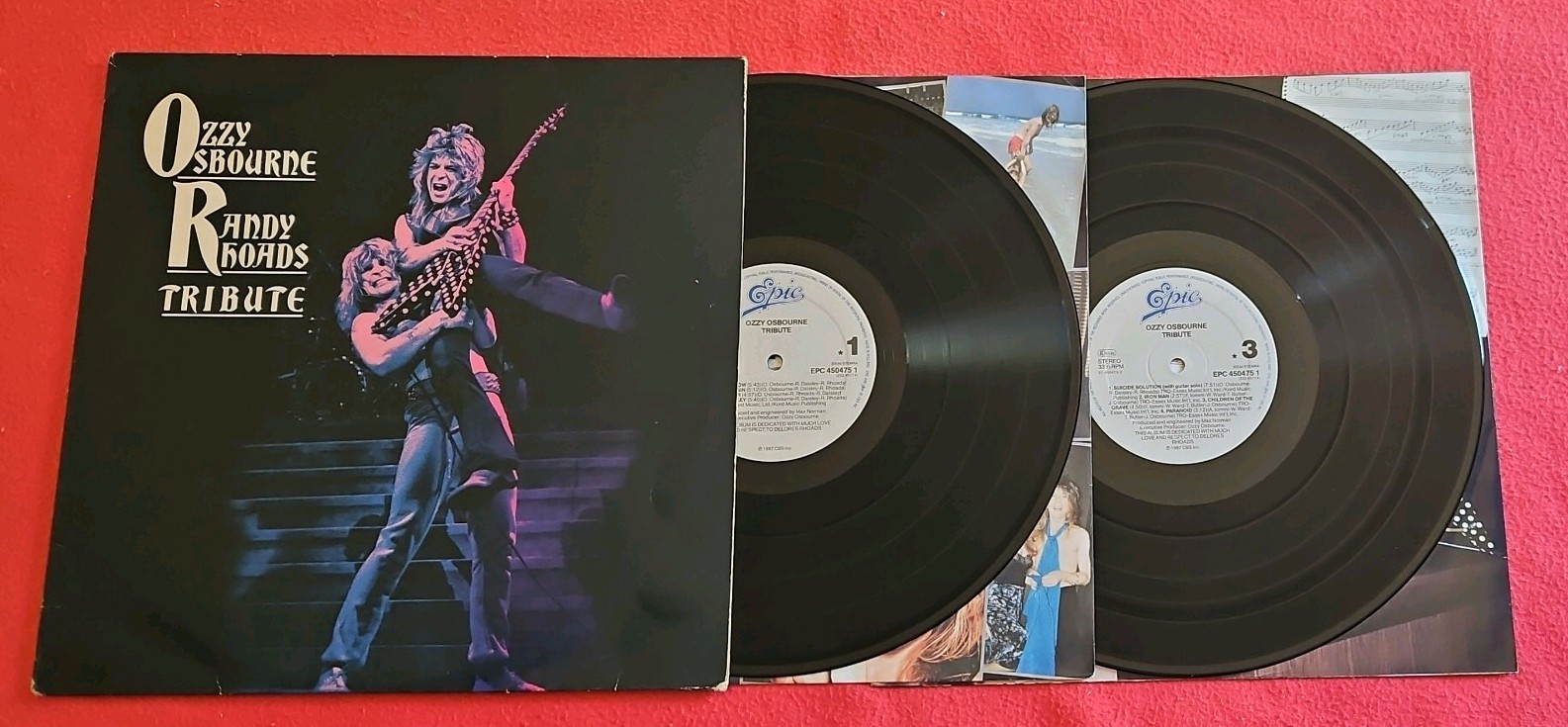 2LP OZZY OSBOURNE - RANDY RHOADS TRIBUTE 1a Stampa Europea 05/1987 EX+!