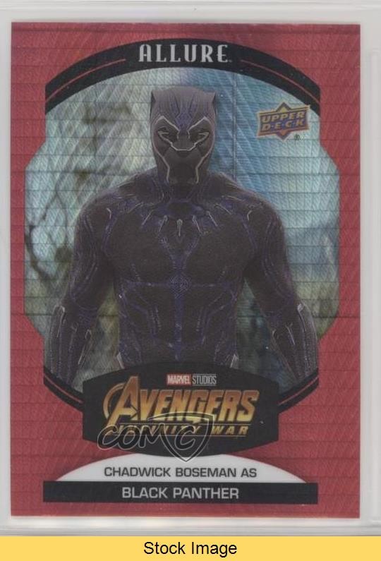 2022 Marvel Allure Red Prism as Black Panther Chadwick Boseman #78 READ 1u6