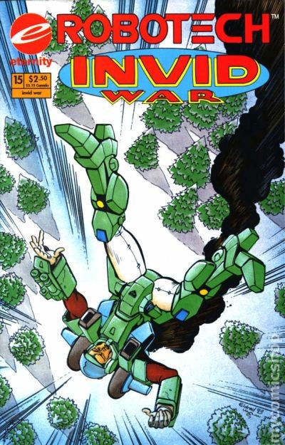 Robotech Invid War #15 VG 1993 immagine stock basso grado