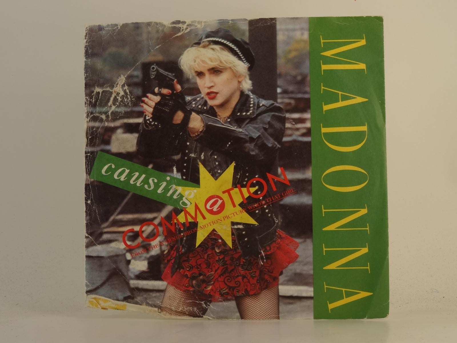 MADONNA CAUSING A COMMOTION (2) (78) 2 Track 7" Single plus Picture Sleeve WEA