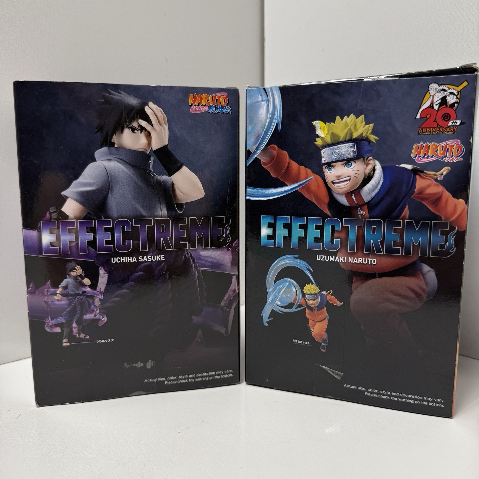 NARUTO EFFECTREME Uzumaki Naruto - Hatake Kakashi - Set di figurine - Nuovo -