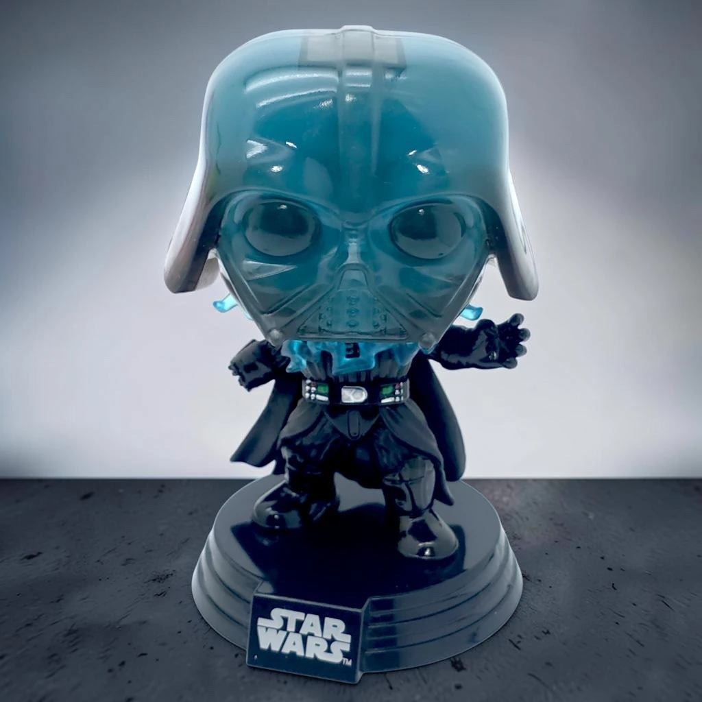 Funko Pop Star Wars Darth Vader Electrocuted GITD Vinyl Figure Bobblehead Blue