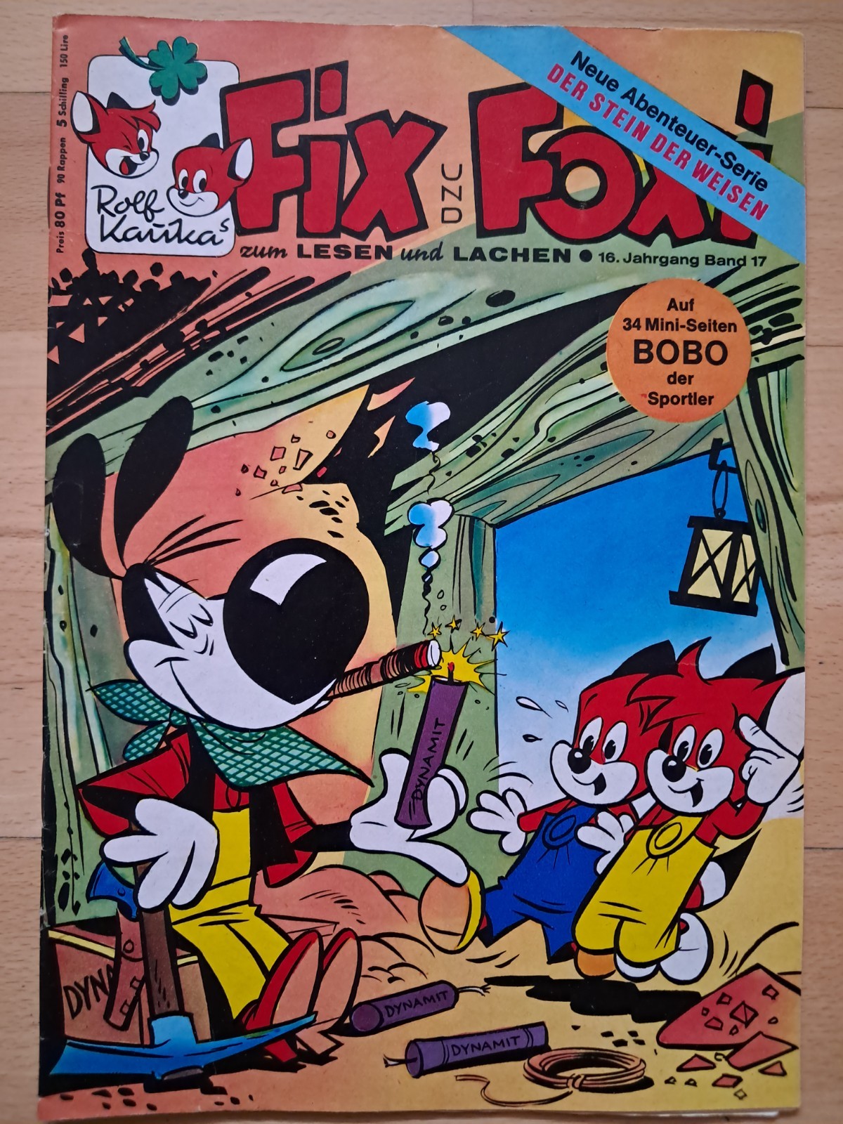 Fix + Foxi 16° anno n.17 del 1968 con scheda FF, pagine fai da te mini libretto - OTTIMO