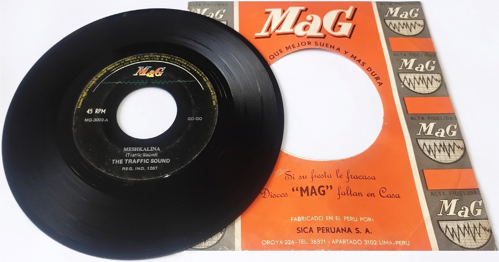 TRAFFIC SOUND "Meshkalina" PERUVIAN PSYCH ROCK, GARAGE ROCK, LATIN (RECORD: VG+)