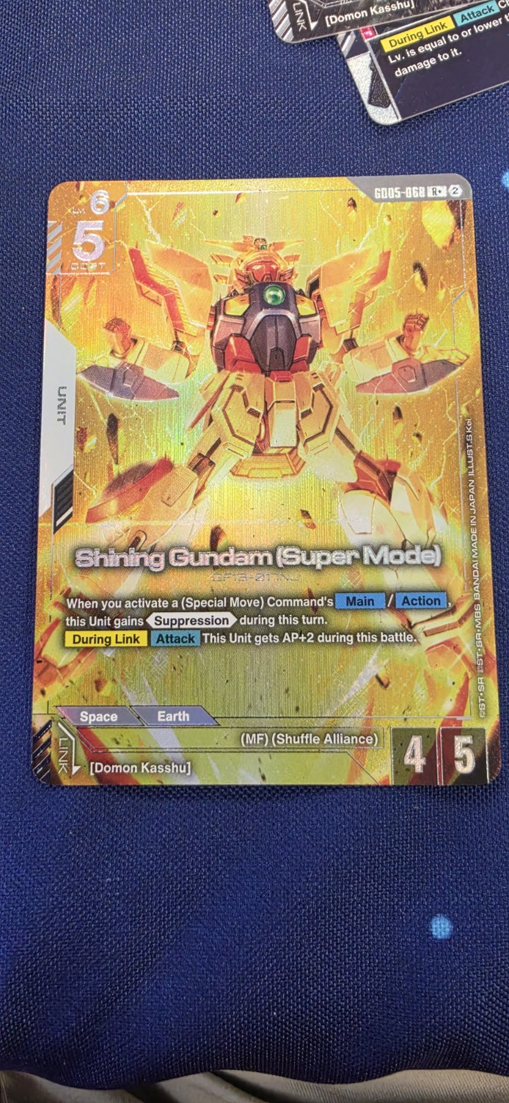 Gundam GD05-068 Shining Gundam (Super Mode) R+ Alt Art