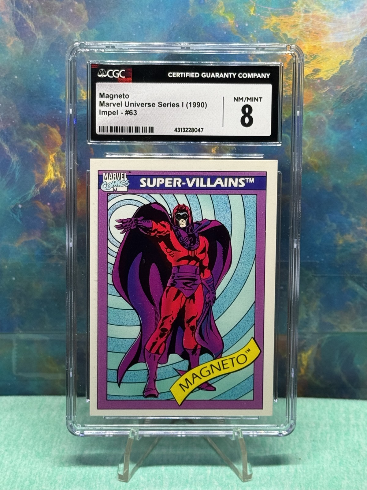 1990 Marvel Universe Magneto #63 CGC 8 NM/Mint Impel Serie 1 X-Men