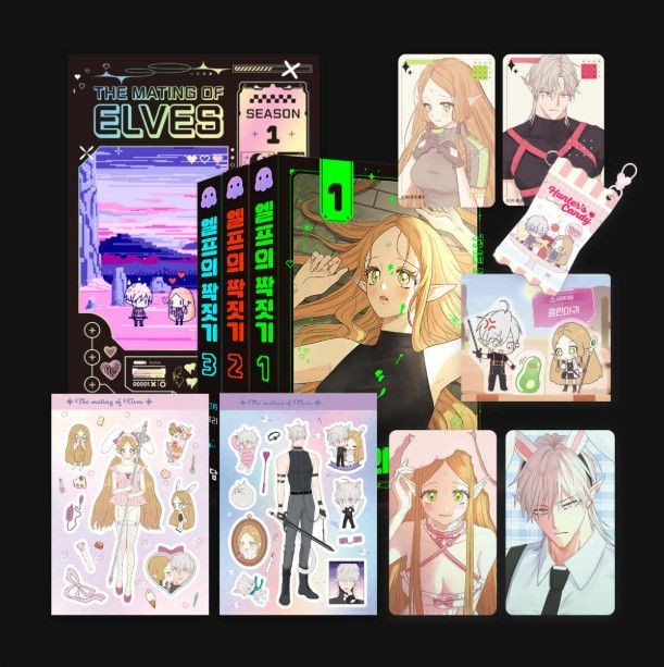 The Mating of Elves Vol 1-3 Edizione Speciale Box Set Coreano Manhwa Webtoon Book