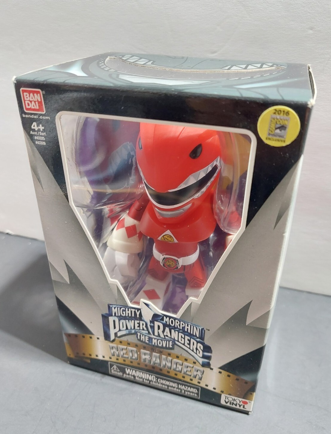 Power Rangers 2016 SDCC Bandai the Movie - Red Ranger 6" in Vinyl Figure NEW 