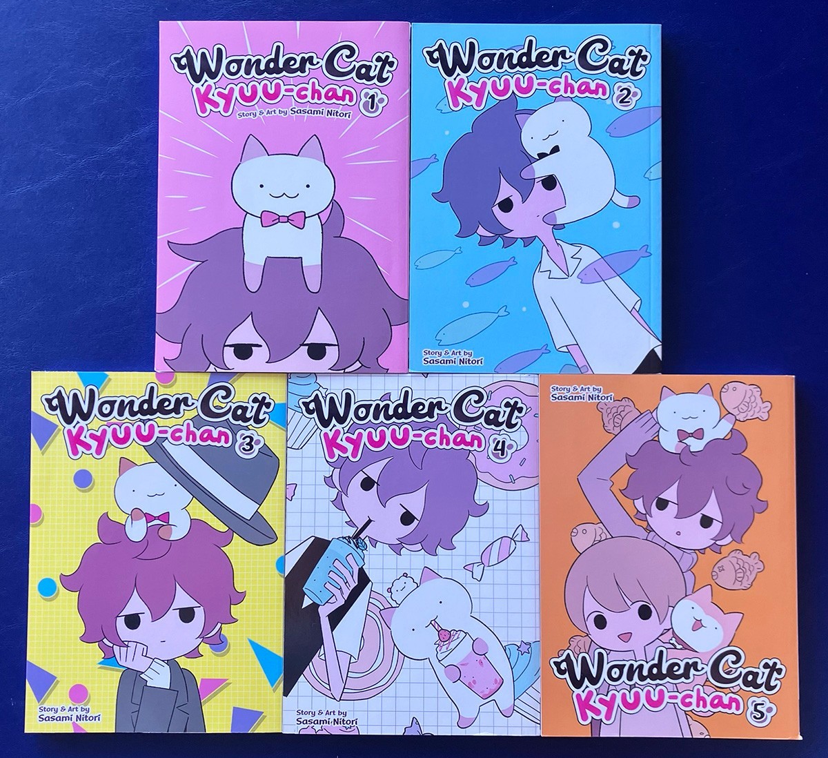 Wonder Cat Kyuu-Chan, volumi 1-5, ottime condizioni
