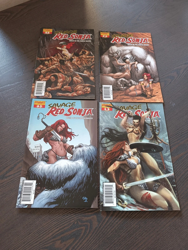 Savage Red Sonja #1, #2, #3 e #4