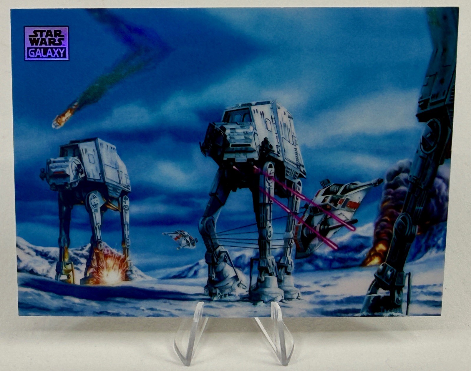 2025 Topps Star Wars Chrome Galaxy Refractor  Hoth Battle #72