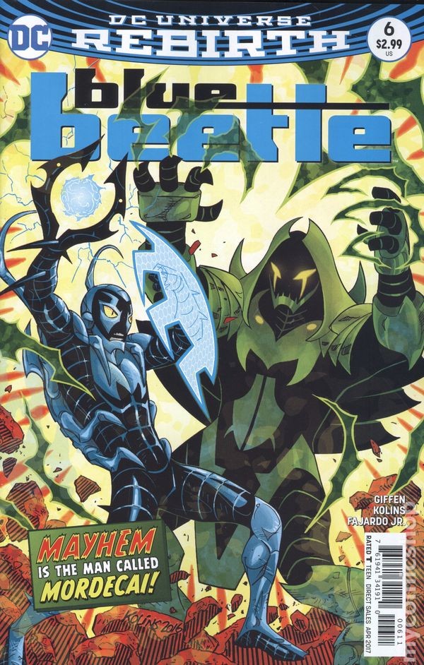 Blue Beetle #6A NM 2017 Stock Image