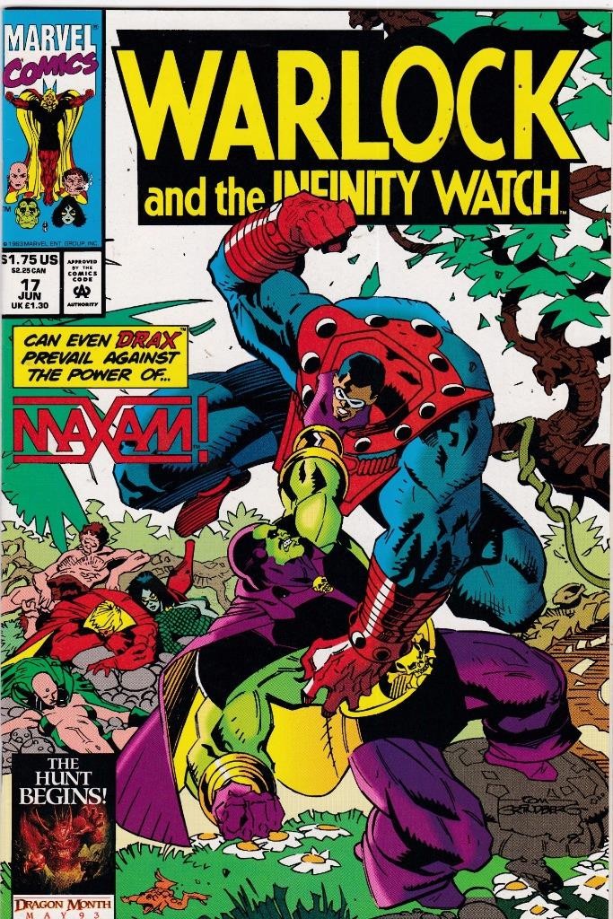 Orologio Stregone E L'Infinito #17.  Marvel Comics 1993 ottime condizioni (9.0)