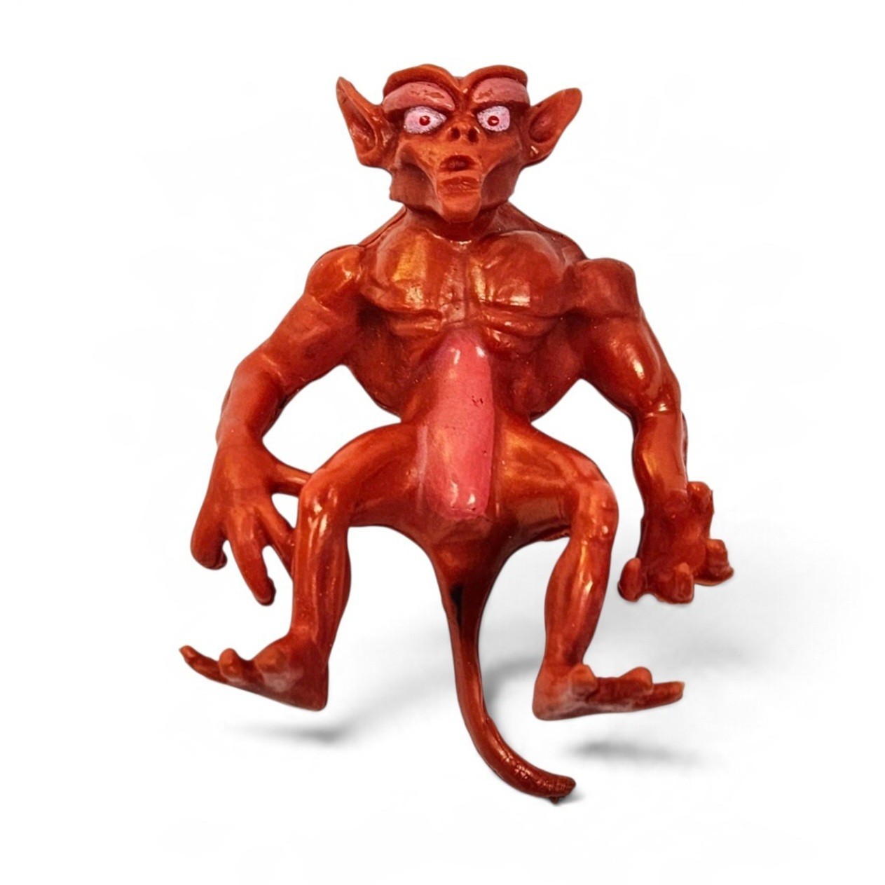 VINTAGE BLACKSTAR RED / ORANGE DEMON ALIEN FIGURE ONLY PART GALOOB 3" 1983 RARE
