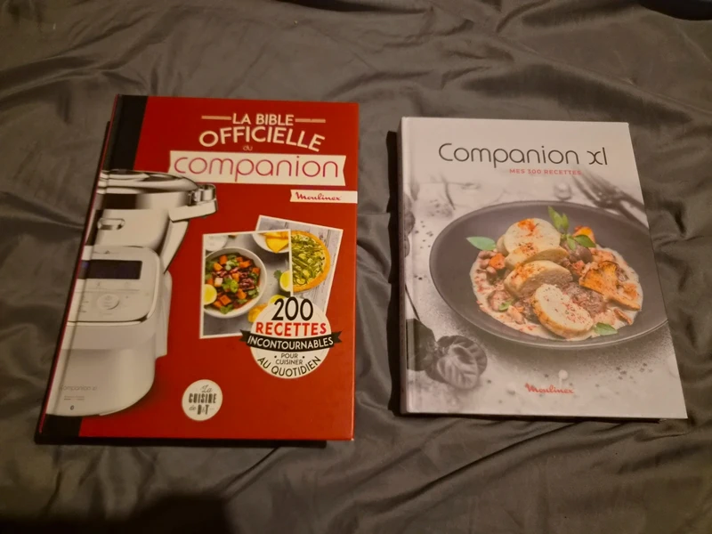 Lot de deux livres de cuisine pour companion