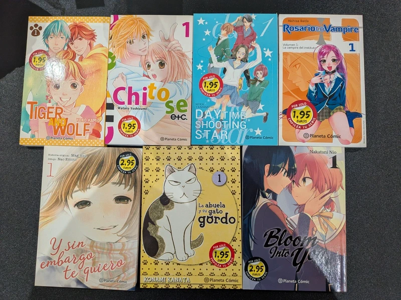 Lote 7 Mangas Tomo 1 Promocionales (Shojo, Yuri, Comedia, Romance)