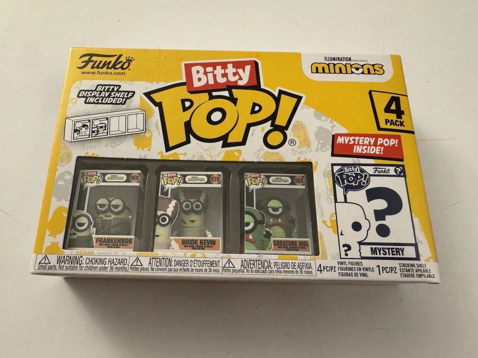 FUNKO BITTY POP! Minions Frankenbob confezione da 4 figurine D20