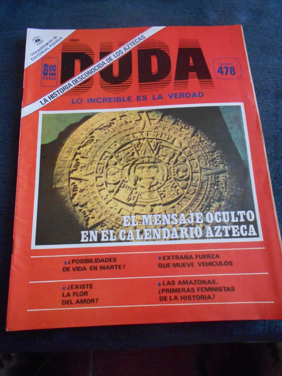 DUDA fumetto anni 70 MISTERO DEL CALENDARIO AZTECO aztechi ANTICO MESSICO vintage RARO