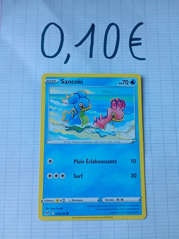 Carte pokémon sancoki