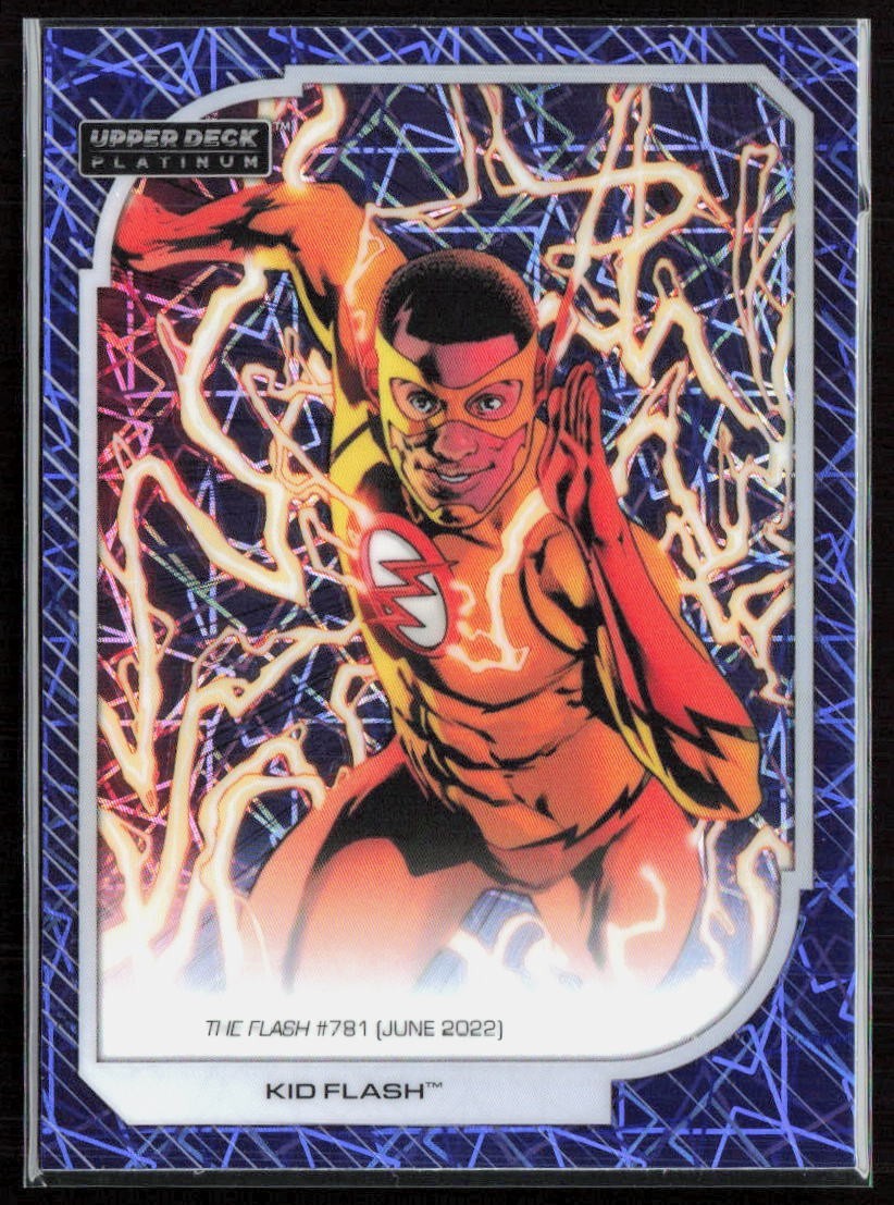 Kid Flash 2026 Upper Deck Platinum DC #198 copertura fascio blu - quasi nuovo