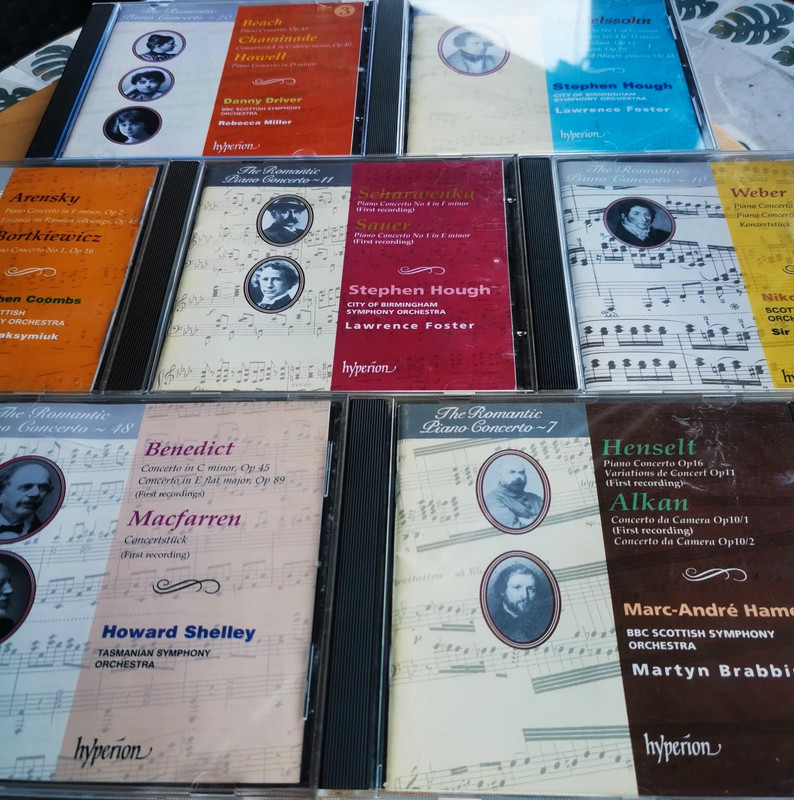 Les concertos pour Piano Romantiques, Lots de 7 CD