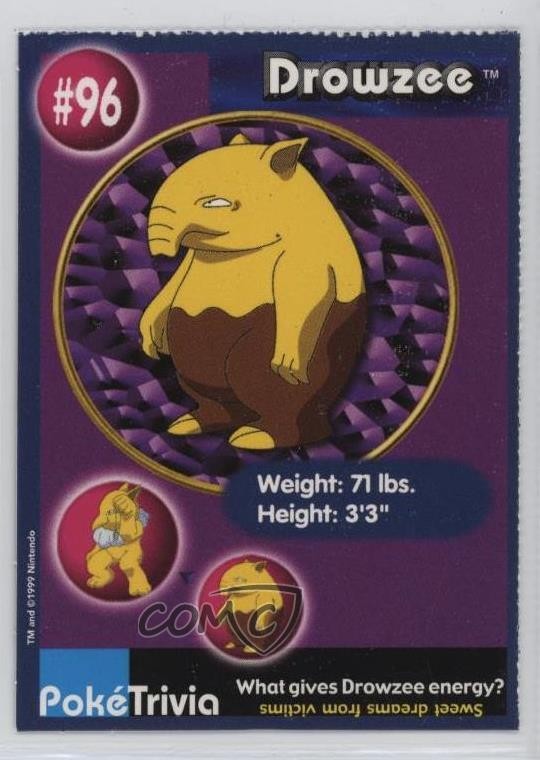 Drowzee (Collectible Movie Scene #7) Perforated #96 1999 wq8