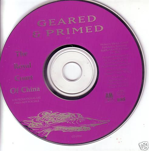 ROYAL COURT OF CHINA Geared and Primed PROMO CD Single 