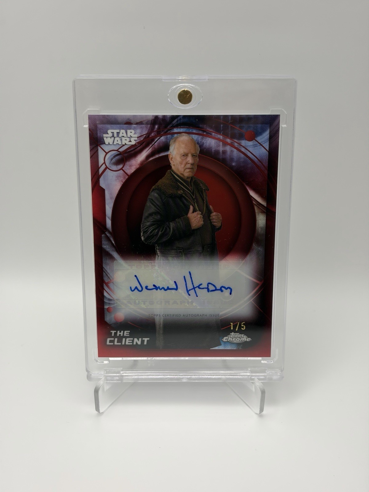 2026 Topps Star Wars Chrome - Werner Herzog ‘The Client’ - Auto /5