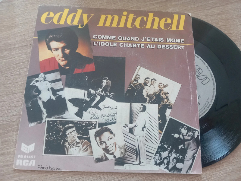 Eddy mitchell vyniles 45t
