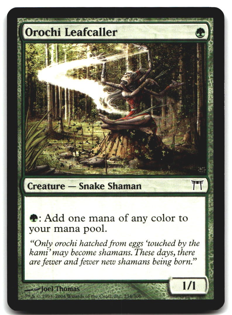 Orochi Leafcaller 234 Campioni di Kamigawa C quasi nuovo Magic: The Gathering
