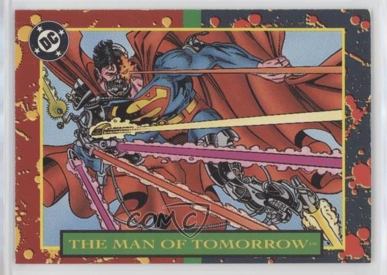 1993 SkyBox DC Bloodlines Promos The Man of Tomorrow (Missing Card Number) u3f