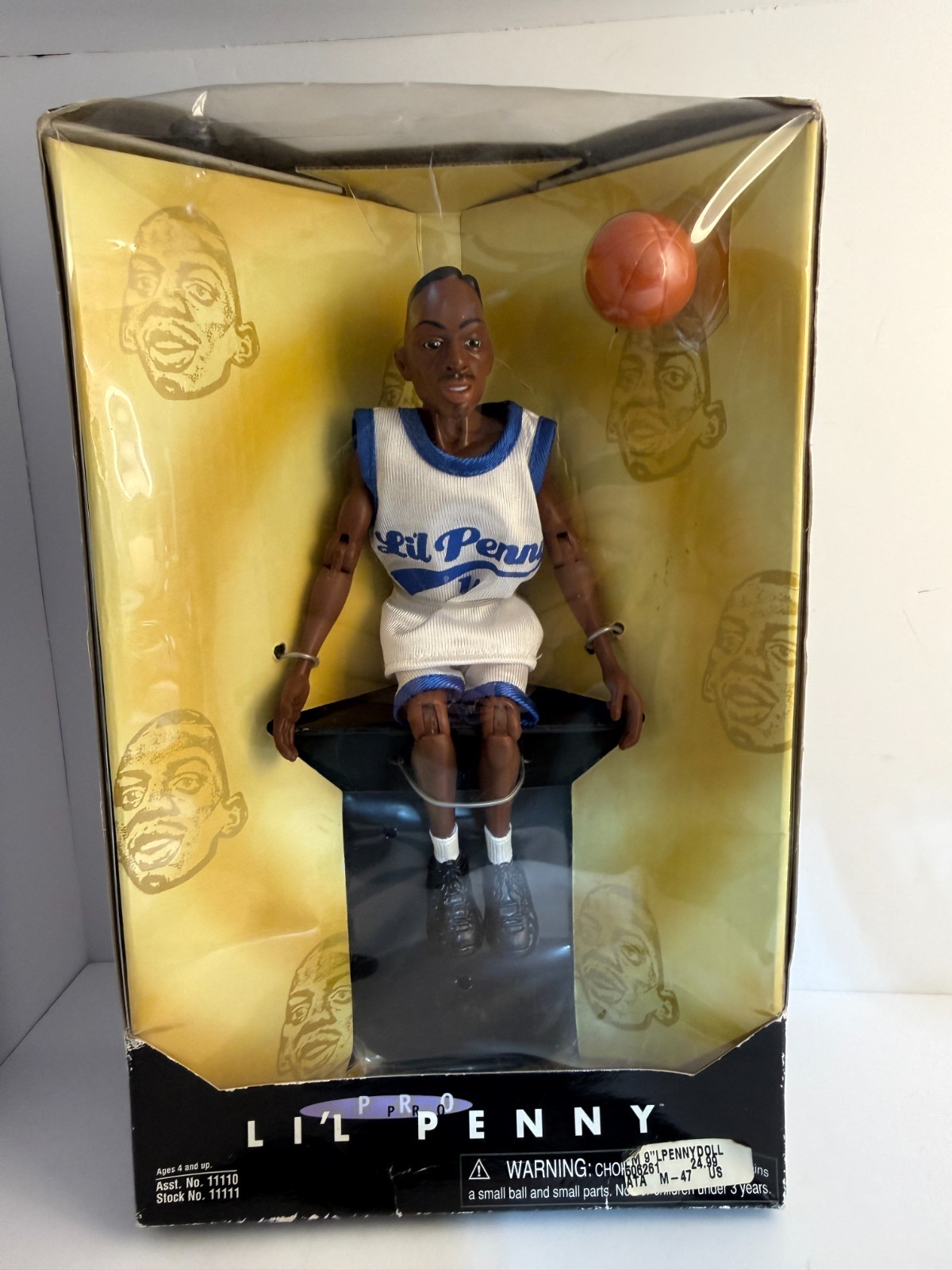 Playmates Toys "Pro Pro Li'l Penny" Action Figure Doll 1997 moderata usura da scaffale