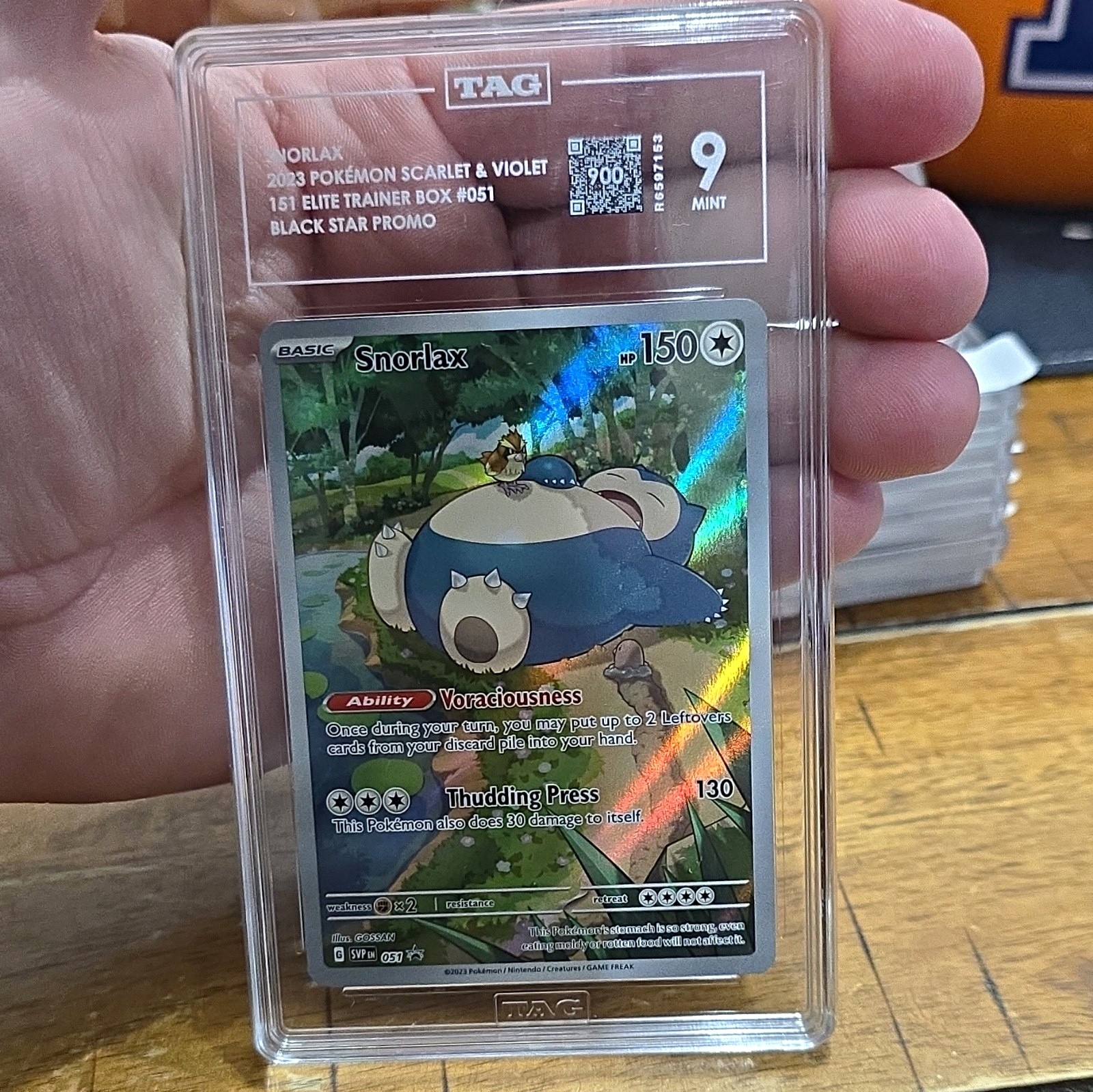 The Pokémon Company Snorlax 051 SV Promo Holo English 2023 Basic 150 HP
