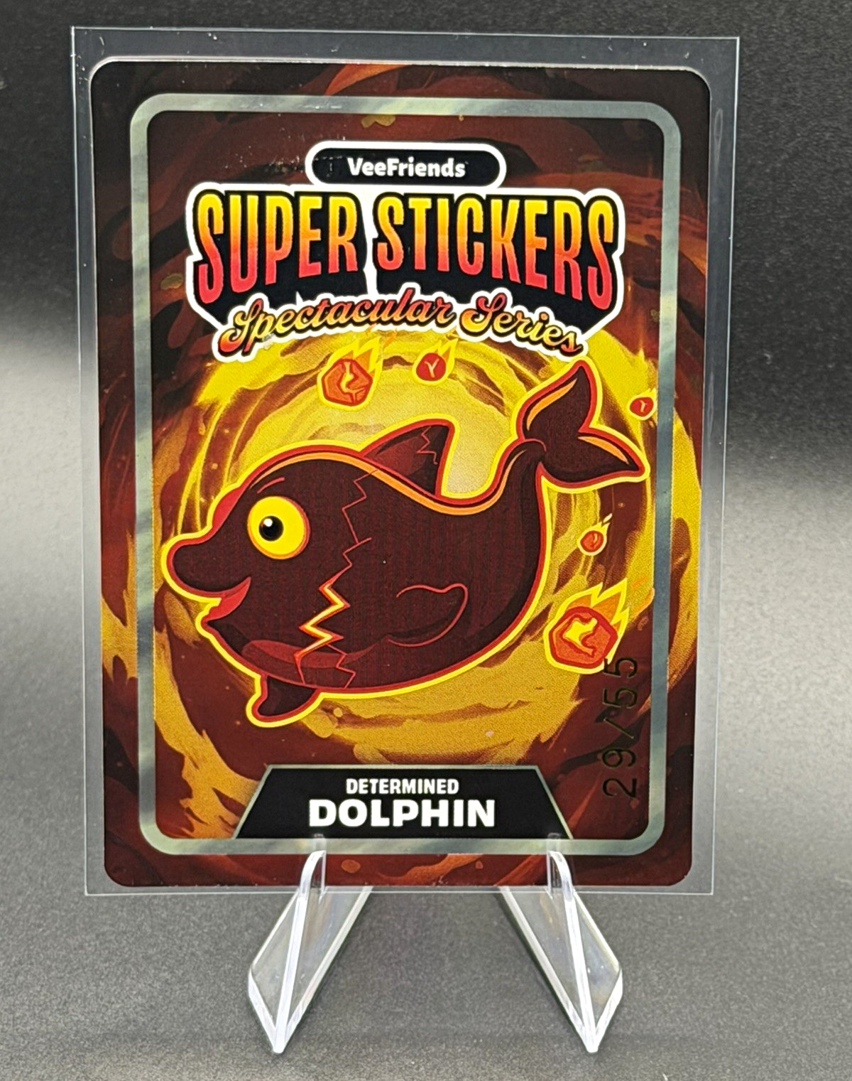 Determined Dolphin /55 - LAVA/LAVA VeeFriends 2026 Super Stickers Spectacular
