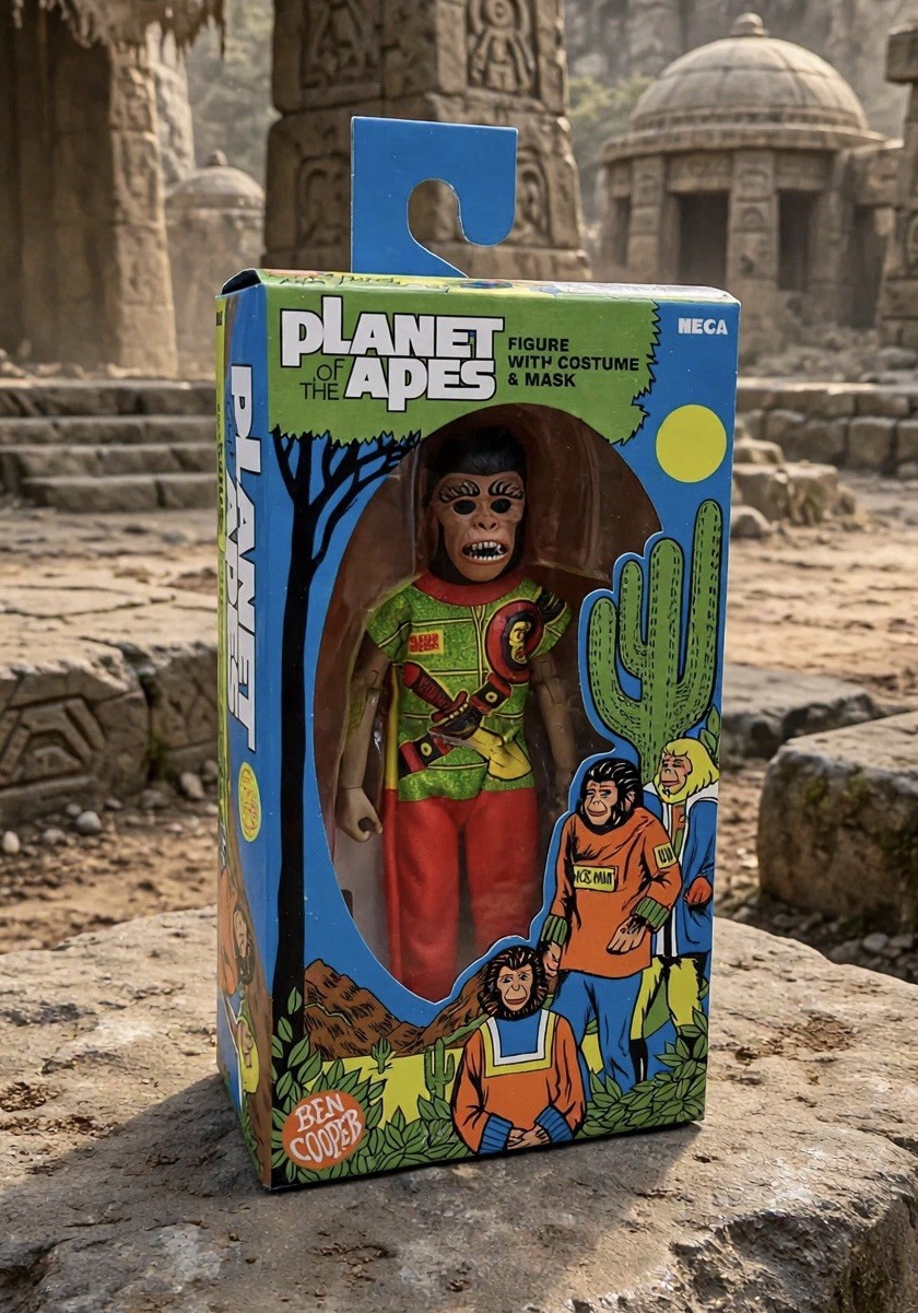 Modellino NECA Ben Cooper Halloween Planet of the Apes Warrior nuovo con scatola