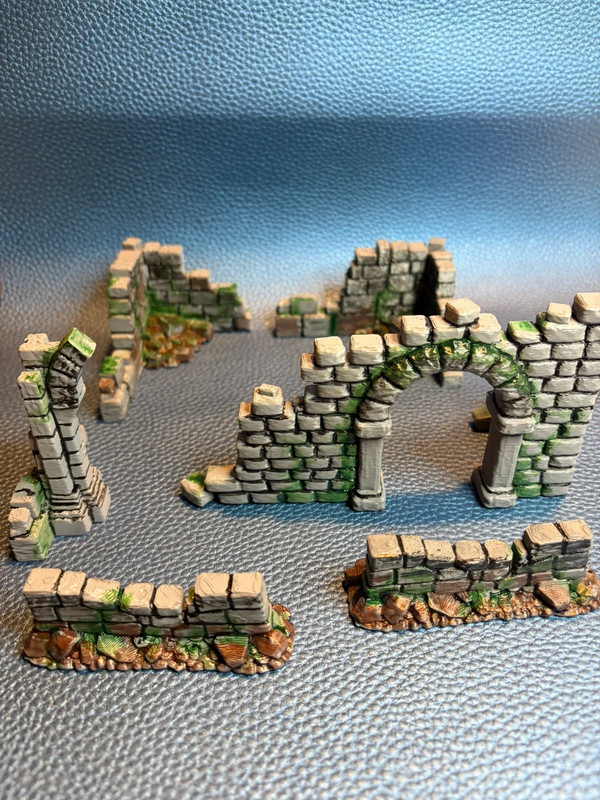 Dungeon DnD mini rovine colorate