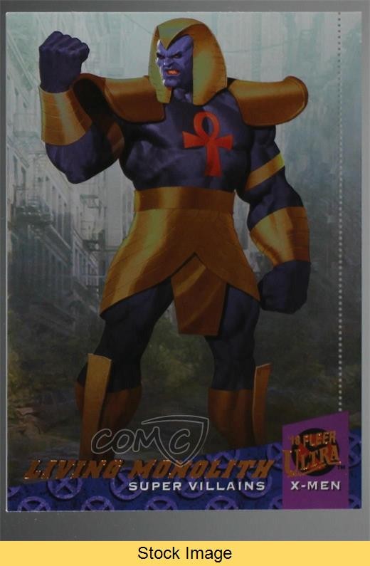 2018 Fleer Ultra Marvel X-Men Villains Rainbow Foil Living Monolith READ 0wz4