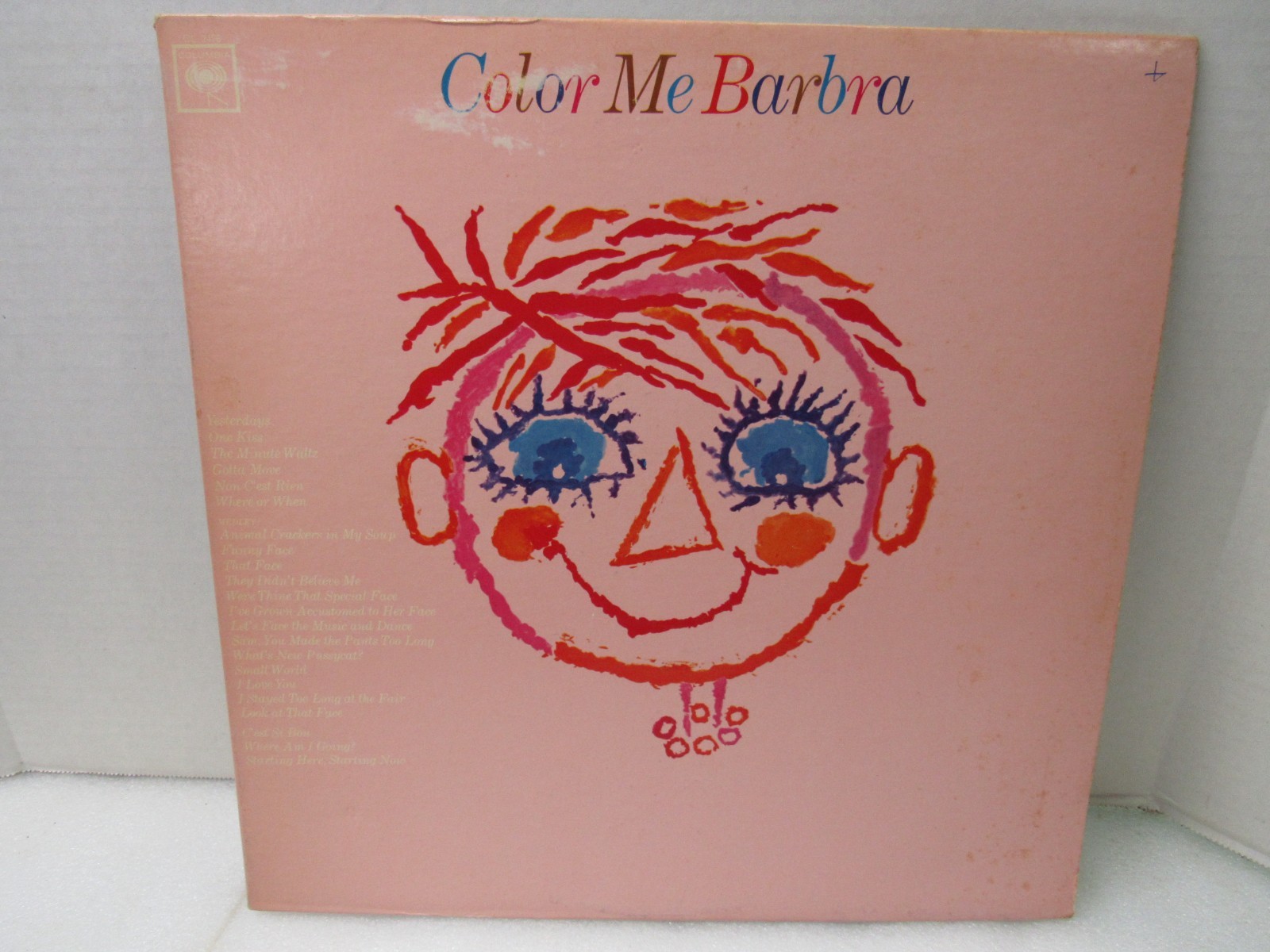 Barbra Streisand ‎Color Me Barbra Columbia ‎Records CL 2478 1966 1st Press Vinyl