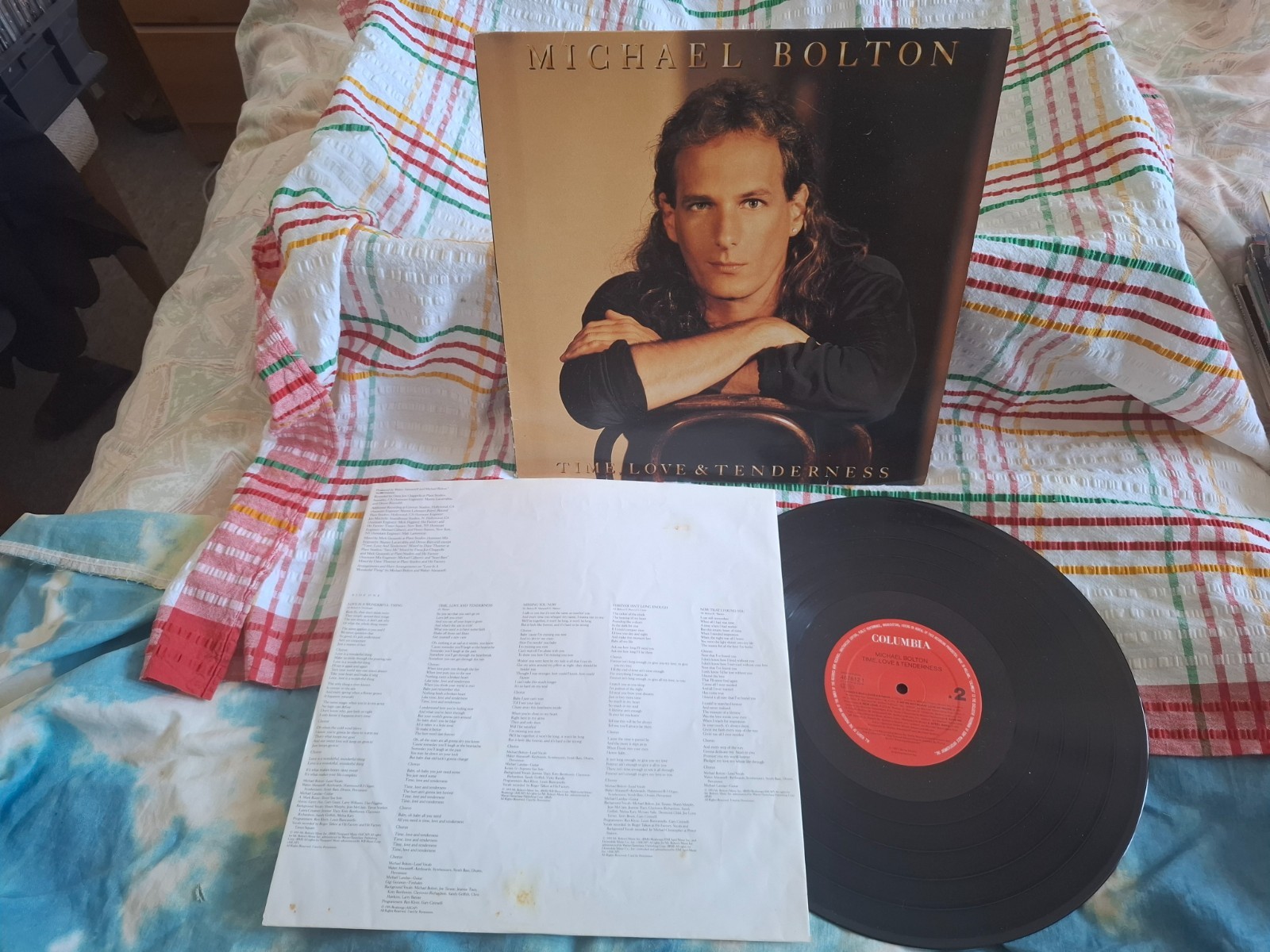 MICHAEL BOLTON - TIME LOVE & TENDERNESS 1991 1st Press EU LP EXCELLENT CONDITION