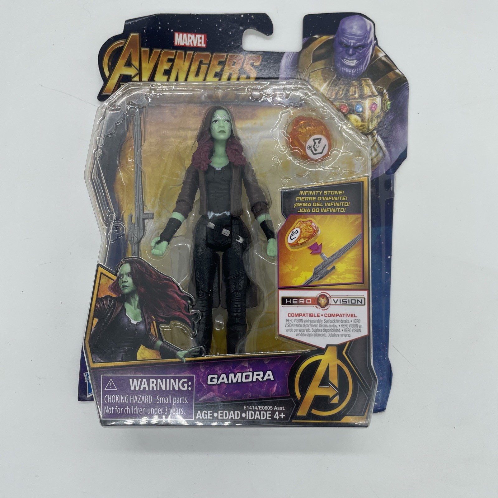 2017 Marvel Infinity War Gamora personaggio Hero Vision Infinity Stone Hasbro nuovo (A1)