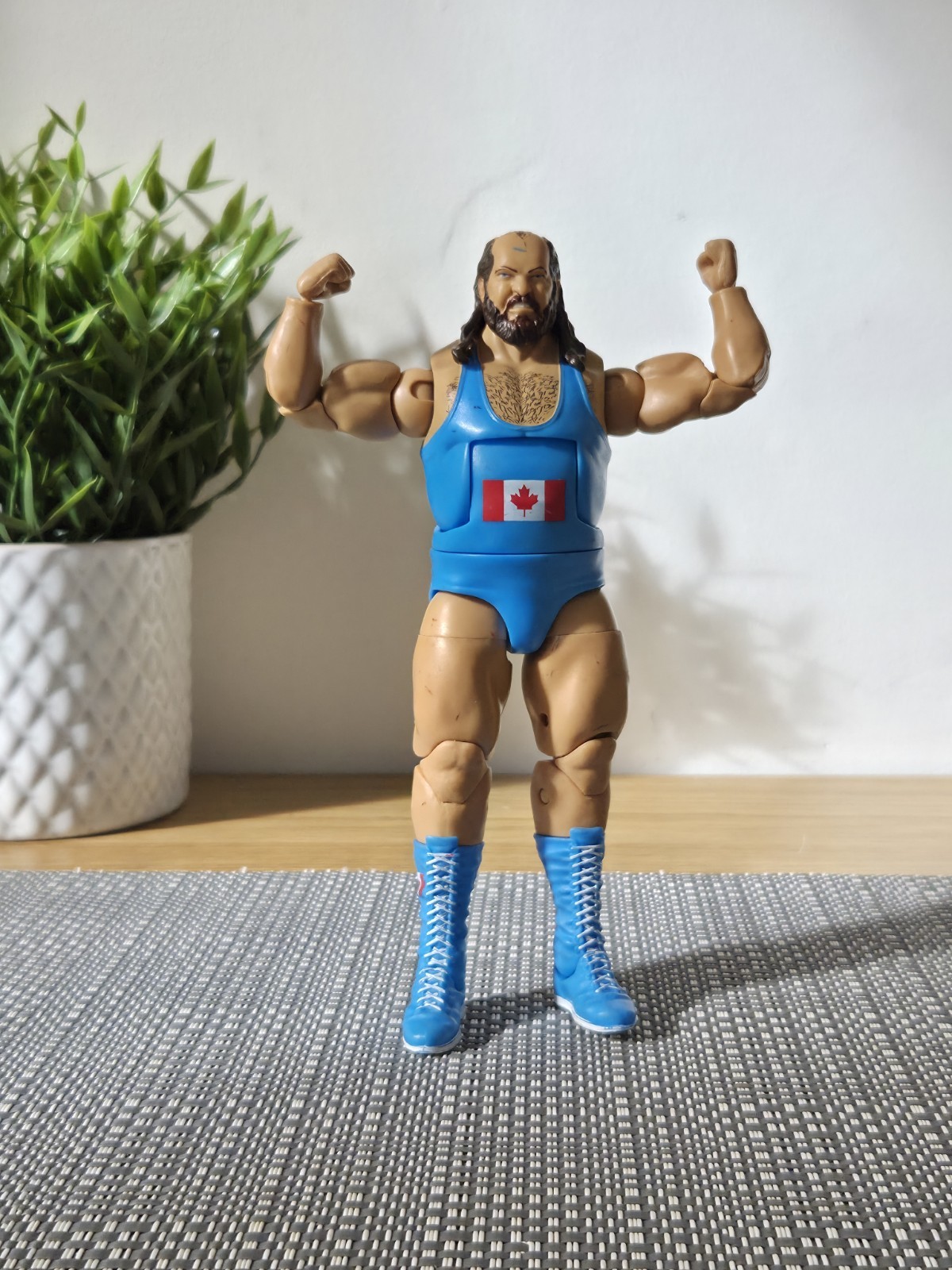 Modellino terremoto WWE Mattel Elite Royal Rumble Series - bandiera canadese