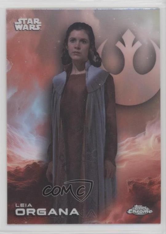 2025 Topps Chrome Star Wars Rifrattore Principessa Leia Organa Leia Organa #80 1i3m
