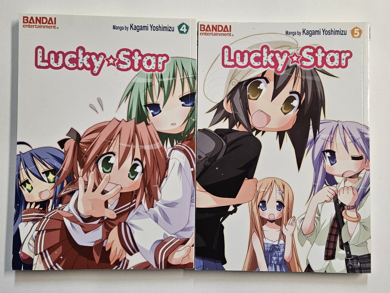 LUCKY STAR VOL 4 & 5 MANGA ENGLISH BANDAI ENTERTAINMENT KAGAMI YOSHIMIZU