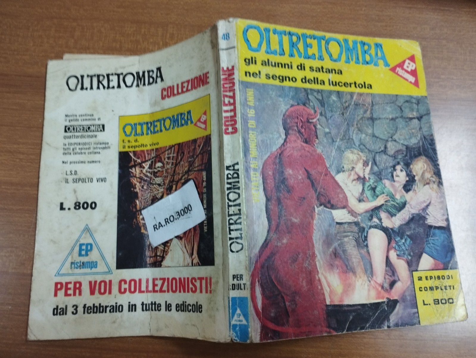 "OLTRETOMBA COLLEZIONE" - FUMETTO N. 48 DEL GENNAIO 1981 - EDIZ. EDIPERIODICI