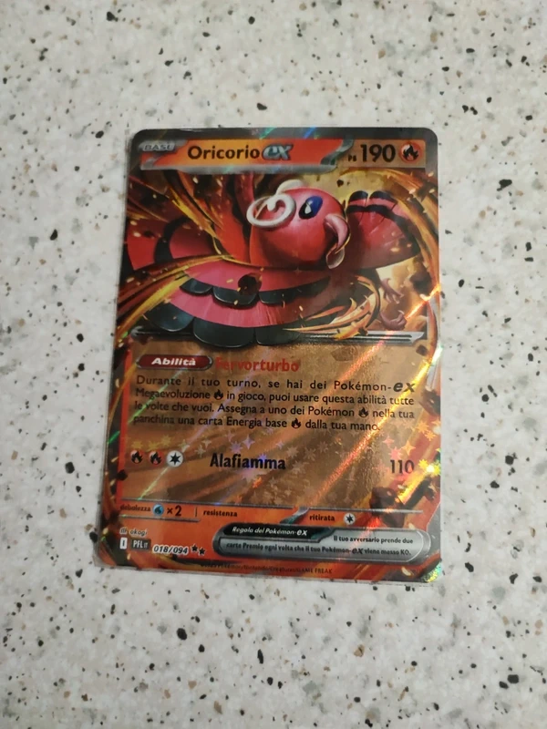 Oricorio Ex carta Pokémon Fiamme Spettrali