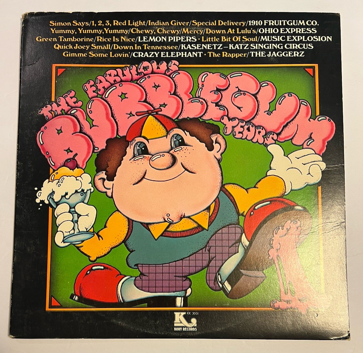 Various Artists The Fabulous Bubblegum Years LP 33RPM Kory Records UK 1976 G+/EX