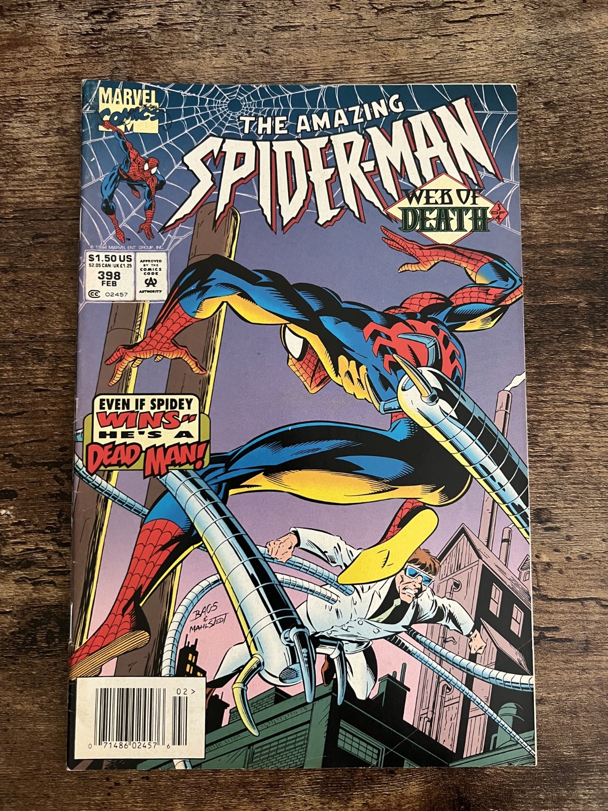 The Amazing Spider-Man #398 Web of Death