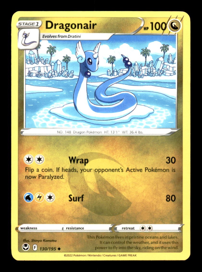 DRAGONAIR 130/195 POKEMON TEMPESTA ARGENTO QUASI NUOVO/M