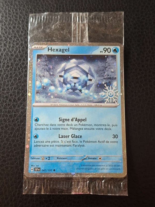 Hexagel holo 047/191 ev08 promo stamp noel scellée