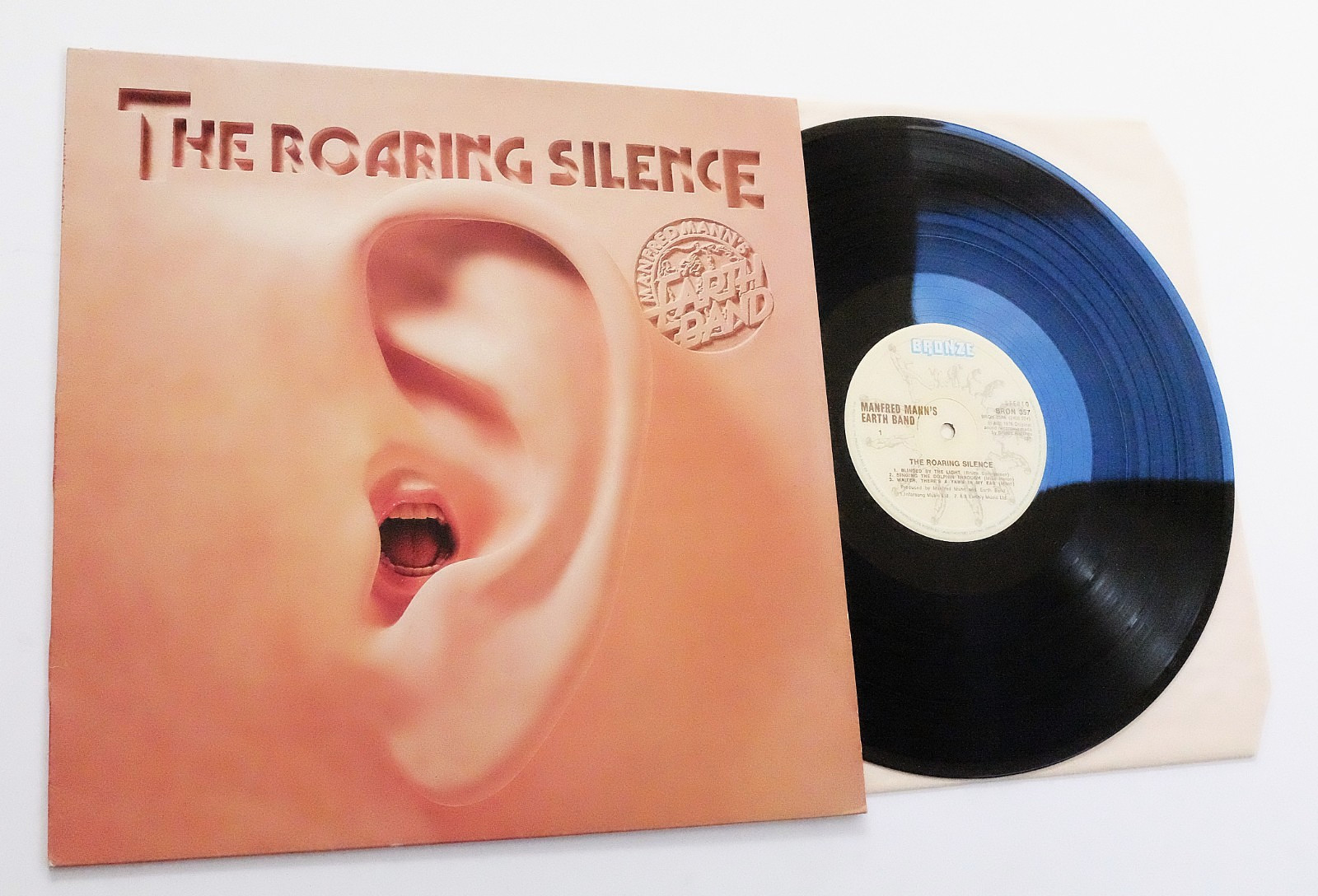 MANFRED MANN'S EARTH BAND - THE ROARING SILENCE LP EX+EX+ Blinded By The Light